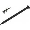 Klinec plastový čierny 1ks 25cm priemer 15mm