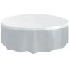 Plastový párty obrus priehľadný okrúhly 214 cm