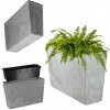 Kvetináč plast sivý Kadax 56 cm x 19 cm x 36 cm