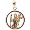 Šperk Holíč Zlatý prívesok medailón svätý Krištof ZPV60