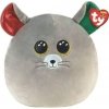 Ty Squish-a-Boos polštářek Chipper šedá myška 22 cm