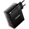 Wall charger, Essager, ECT2CA-QYB01-Z, 2xUSB-C, 2xUSB-A, 100W (black)