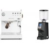 Ascaso Steel UNO PID, White&Wood + Eureka Atom Specialty 75, black