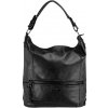 WANDA dámska koženková kabelka Čierna