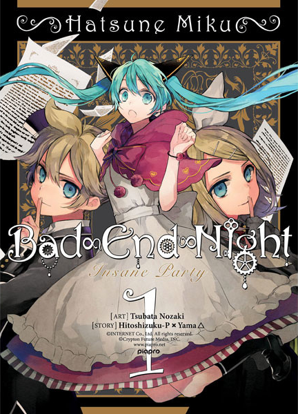 Hatsune Miku: Bad End Night, Volume 1 Yama Hitoshizuku-P X.Paperback