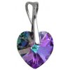 iŠPERKY Strieborný prívesok srdiečko Swarovski ID|107017