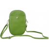 NovaKabelka.sk Cellulare Verde kožená talianska crossbody kabelka zelená