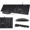 Súprava drôtovej klávesnice a myši Rebel WDS200 KOM1027