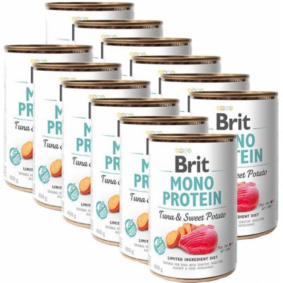 Konzerva Brit Mono Protein Tuna & Sweet Potato, 12 x 400 g
