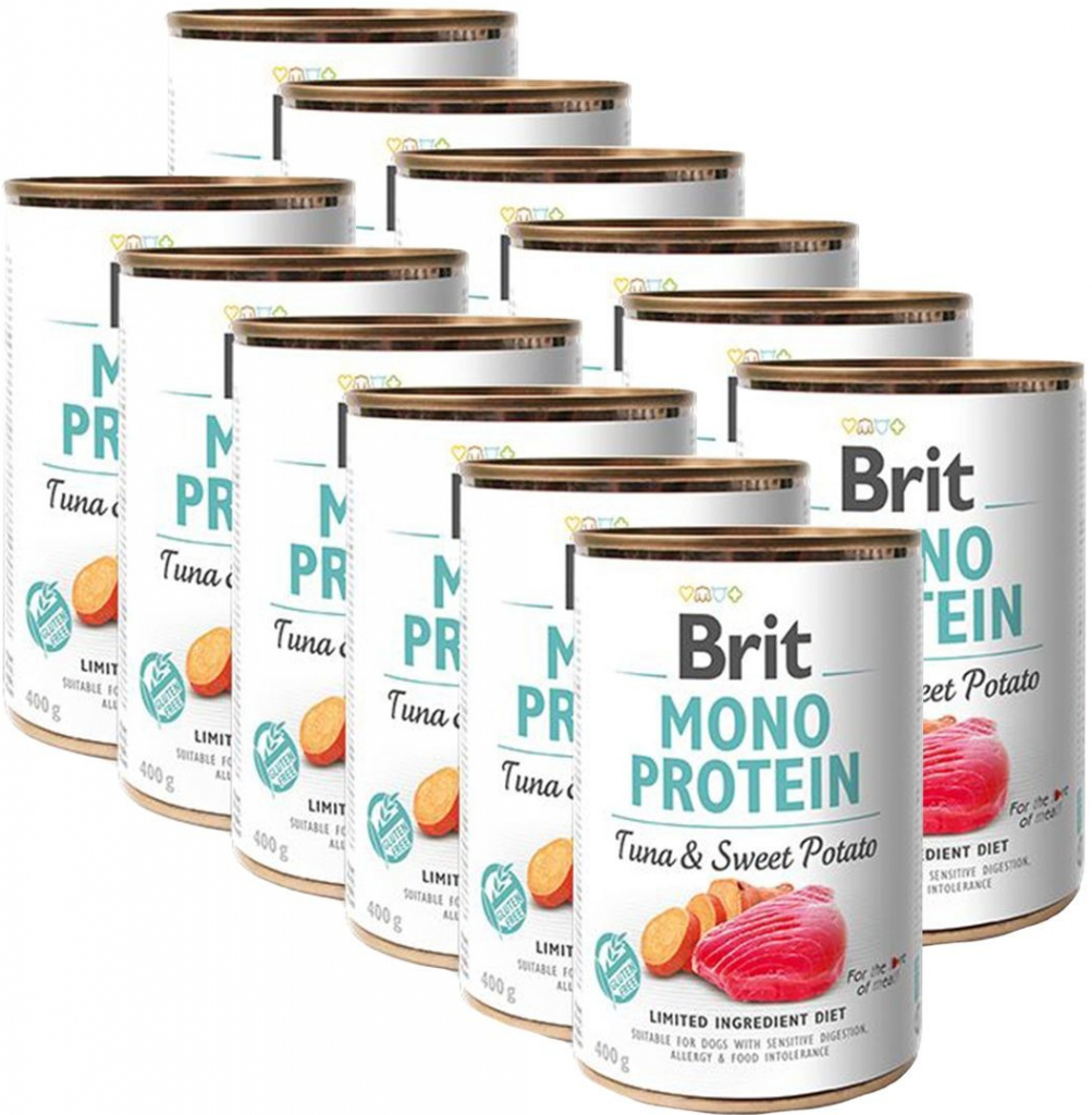 Brit Mono Protein Tuna & Sweet Potato 12 x 400 g