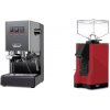 Gaggia New Classic EVO, grey + Eureka Mignon Silenzio, BL ferrari red