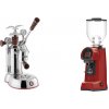 La Pavoni Esperto Abile + Eureka Helios 75, ferrari red