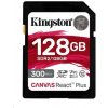 Kingston 128GB Canvas React Plus SDXC UHS-II 300R/260W U3 V90 for Full HD/4K/8K SDR2/128GB