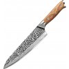 Damaškový kuchynský nôž ZA 37483 Chef/Hnedá 21.2 cm
