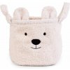 CHILDHOME Kôš na hračky Teddy Off White 25x20x20 cm