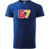 67 - čísla - Tričko extra veľké (5-8XL) - 5XL ( Kráľovská modrá )