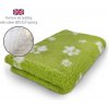 DRYBED Premium Vet Bed limetkovozelený + biele labky 100 x 75 cm