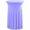 TENTino Elastický obrus SKIRTING na koktejlový bistro stôl 80 cm VIAC FARIEB Farba obrusu: LEVANDUĽOVÁ / LAVENDER