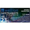Wellion Safety lancets 23G jednoráz.bezp.jeh. 100 ks
