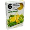 Parafínová čajová sviečka Citronella Admit 6 ks
