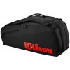 Taška na rakety Wilson Clash V3 6PK Racquet Bag Black/Infrared