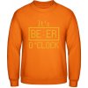 AWDis Mikina - Dizajn - It's Beer O Clock - Orange Crush - M - Pánske
