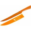 Nerezový porcovací nôž s nepriľnavým povrchom Banquet FLARET 33,5 cm oranžová
