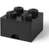 LEGO® úložný box s šuplíkem 25 x 25 x 18 cm černá