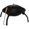 CH Prenosné záhradné oceľové ohnisko s grilom