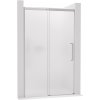 CERANO - Sprchové posuvné dvere Lantono - ľavá - 8 mm - Soft-Close - chróm, mliečne sklo - 170x195 cm