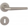 Dverové kovanie MP BA - LUCIA - R (F8 - Nikel matný), kľučka-kľučka, Otvor pre obyčajný kľúč BB, MP F8 Nikl matný