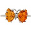 Nefertitis Turmalín motýľ prsteň striebro Ag 925 R126 - 62 mm (US 10), 3 g