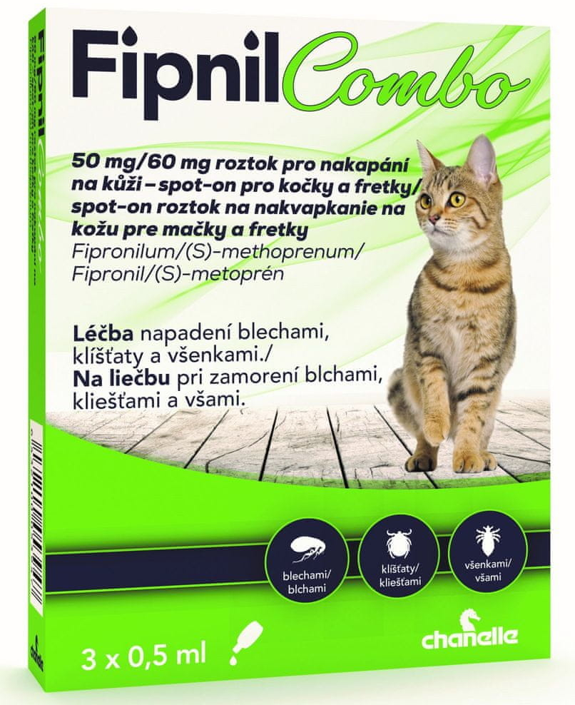 Fipnil Combo Cat Spot-on 50 / 60 mg 3 x 0,5 ml