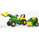 Šlapadlo Rolly Toys Šliapací traktor Rolly Junior John Deere s nakladačom a vlečkou