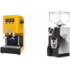 Gaggia New Classic E24 BC, yellow + Eureka Mignon Specialita, NX black