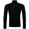 Pánske Merino tričko 230 Competition Zip Neck Ortovox Black Raven veľkosti oblečenia M