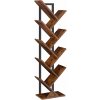Knihovna Vasagle Mergo 116 cm hnědá