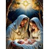 NORIMPEX Diamantové maľovanie Narodenie Ježiška 30 x 40 cm