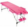 Hliníkové lehátko 2-dielne - ružové