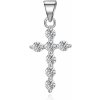 Agato strieborný prívesok Krížik AGH762
