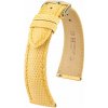 Kožený remienok Hirsch London L 04366073-7, žltý, jašteria koža, dĺžka L, Quick Release 17 mm