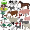 FIGURKY ZVIERATÁ ZOO SAFARI DIVOKÉ ZVIERATKÁ VEĽKÁ SADA FIGÚROK 40 DIELIKOV