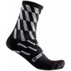 Castelli Cyklistické ponožky klasické PENDIO 12 čierna/svetlo modrá