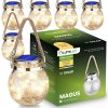 6 x Solárna záhradná LED lampa 3000K Lampáš Lampáš na batérie