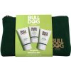 Bulldog Original hydratačný krém na tvár 100 ml + čistiaci pleťový peeling pre mužov 125 ml + čistiaci gél na tvár 150 ml darčeková sada