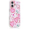 AppleMix Kryt pre Apple iPhone 17 - plastový / gumový - priehľadný - srdiečka
