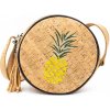 Korková okrúhla kabelka - Ananás