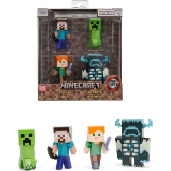 Minecraft 4Pack Jada kovové sada 4 druhov 6 cm