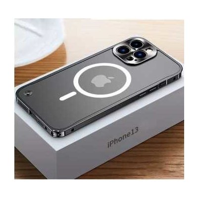 Púzdro Kovové magnetické MagSafe Apple iPhone 13 Mini, černé