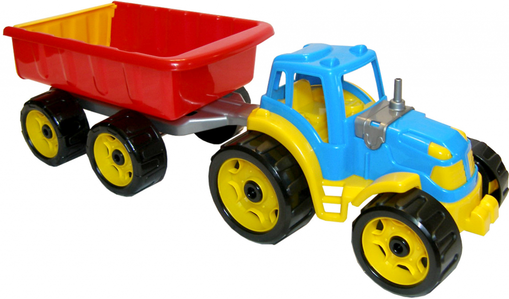 Rappa traktor plastový s vlečkou